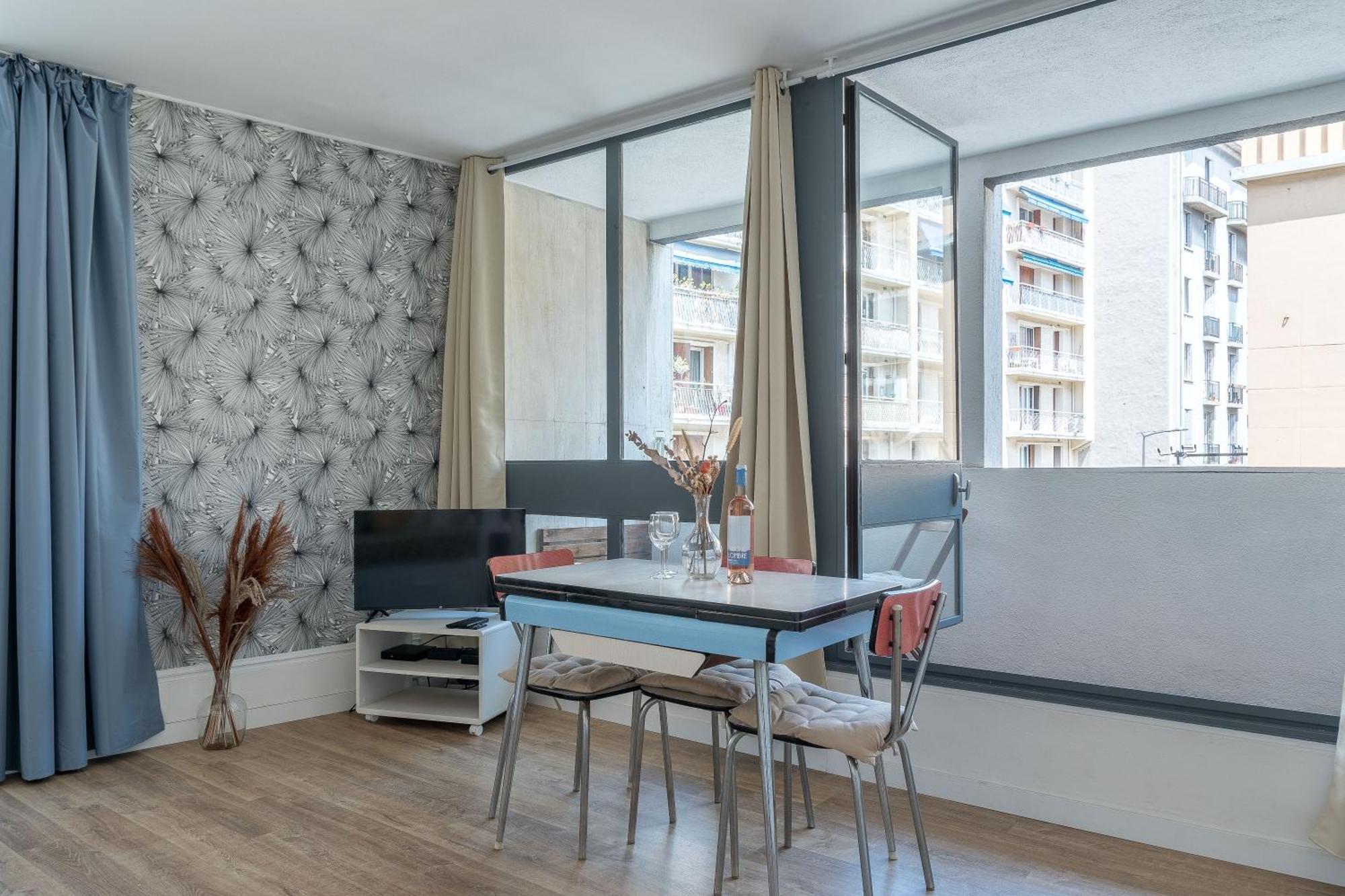 *Las Flores* Joli Studio Avec Balcon Marsilia Exterior foto